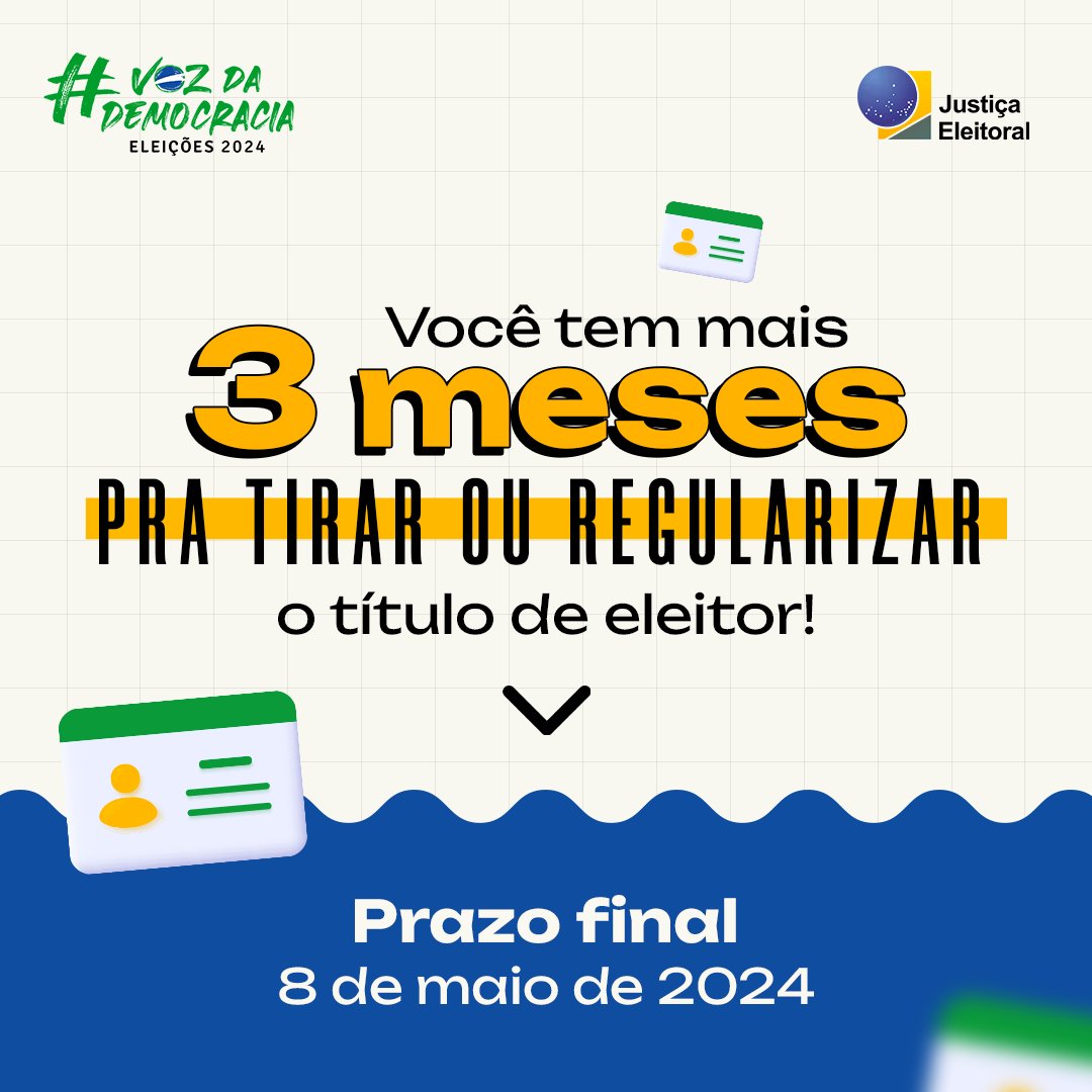 Título Eleitoral: Não deixe para a última hora!!