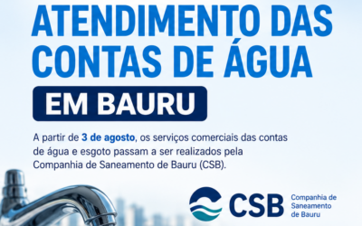 Saiba o que muda nas contas de água em Bauru